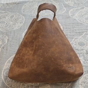 Stylish Brown Leather Tote Bag for Men